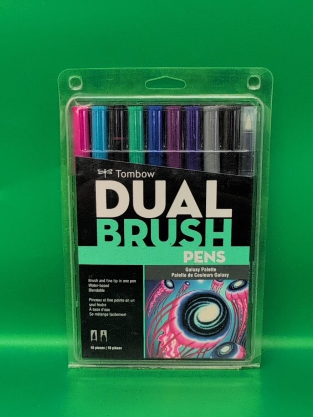Tombow Dual Brush Pen Art Markers Galaxy Palette 10 Pack Multicolor 56188